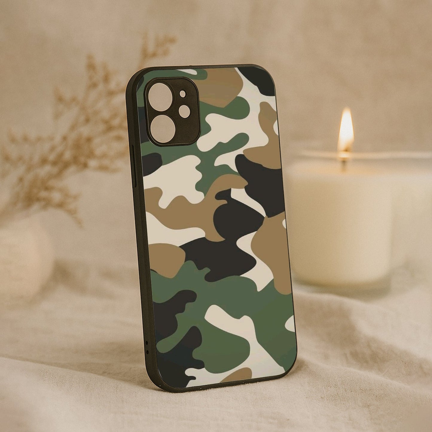Fauji Flow Metal Back Case for Apple Iphone 12