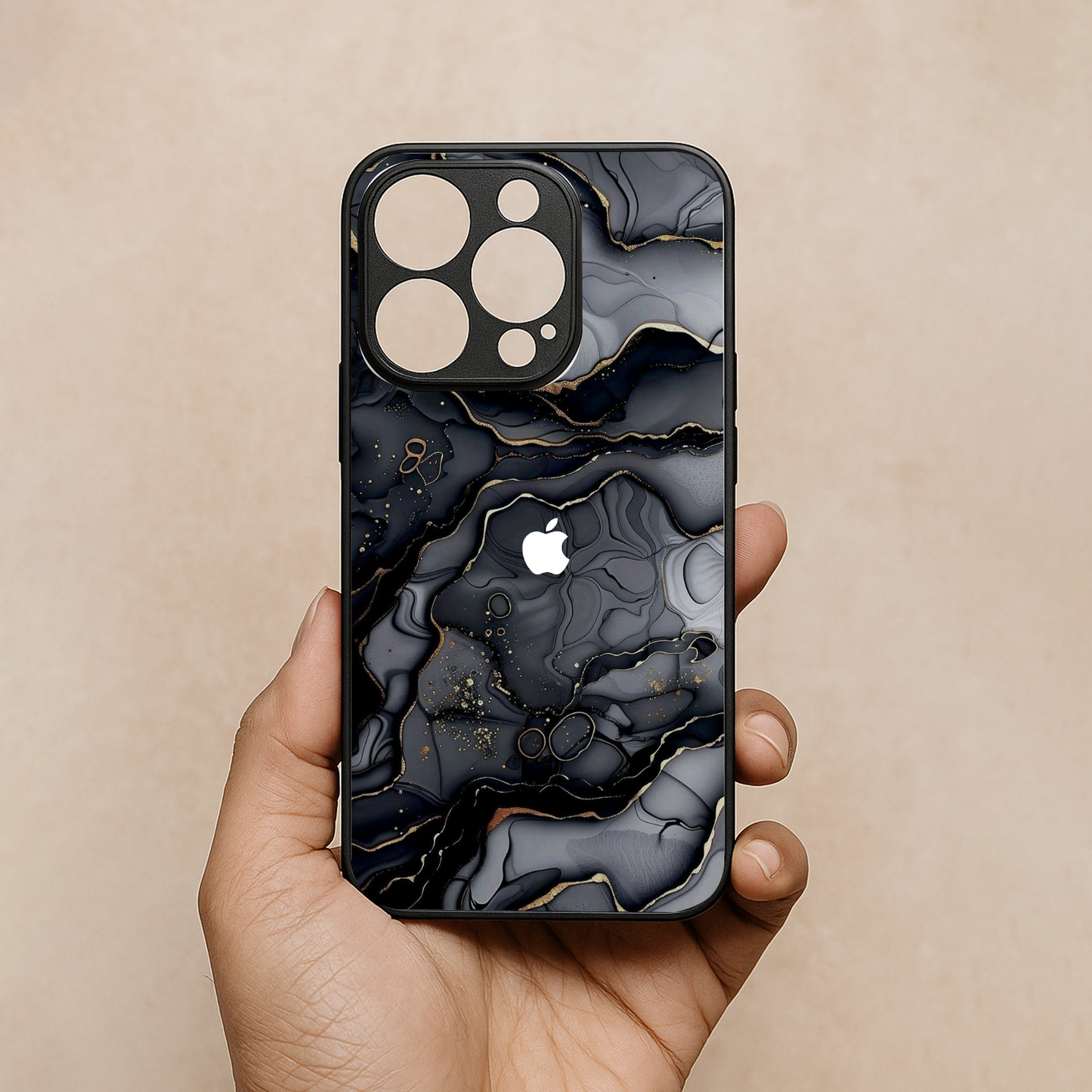 Dark Luxe Metal Back Case for Apple iPhone