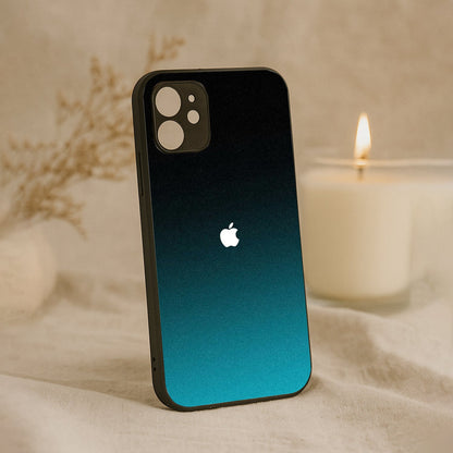 Midnight Teal Metal Back Case for Apple Iphone 12