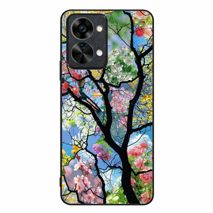 Bloom Glass Metal Back Case for Oneplus NORD 2T 5G