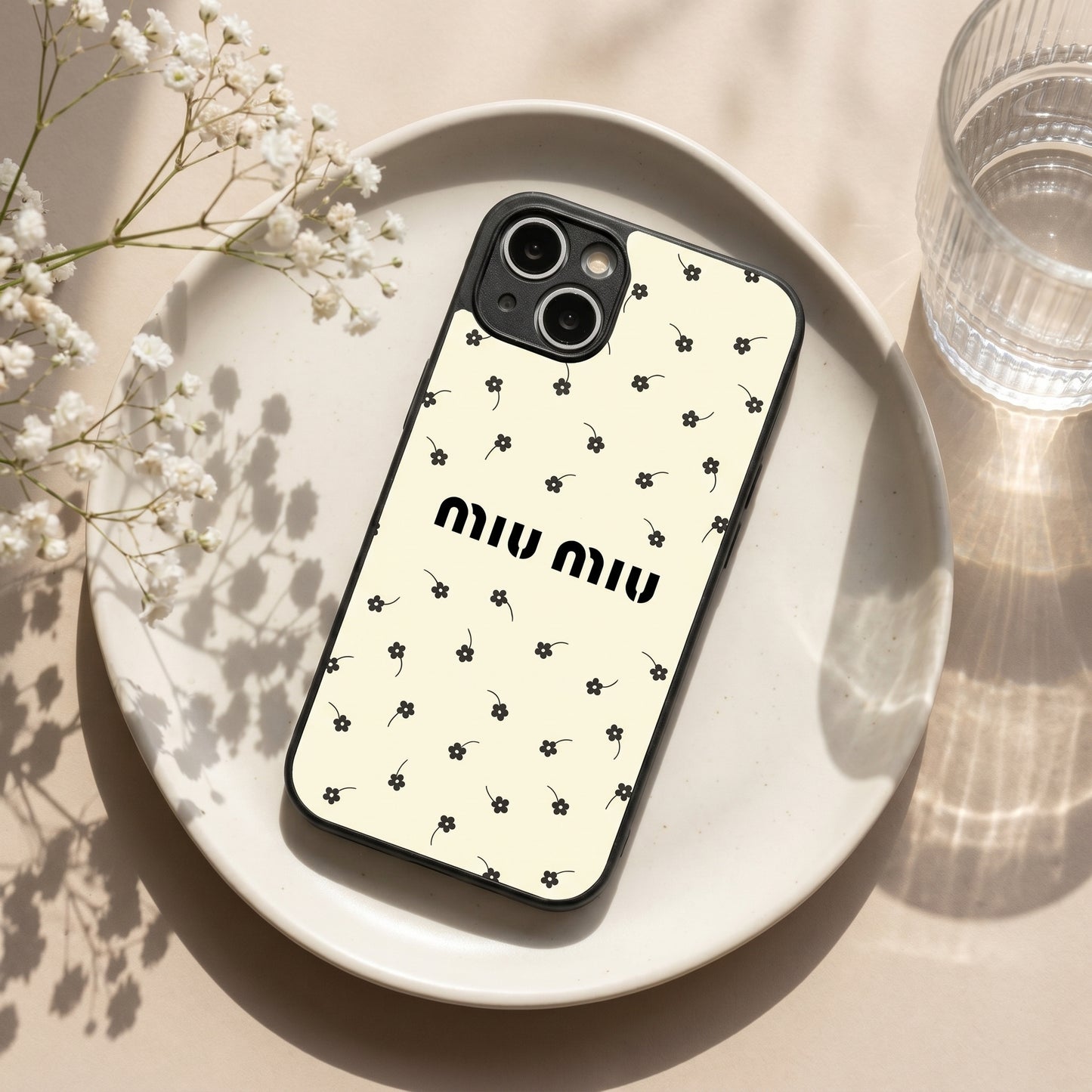Tiny Daisies Metal Back Case for Apple iPhone 14