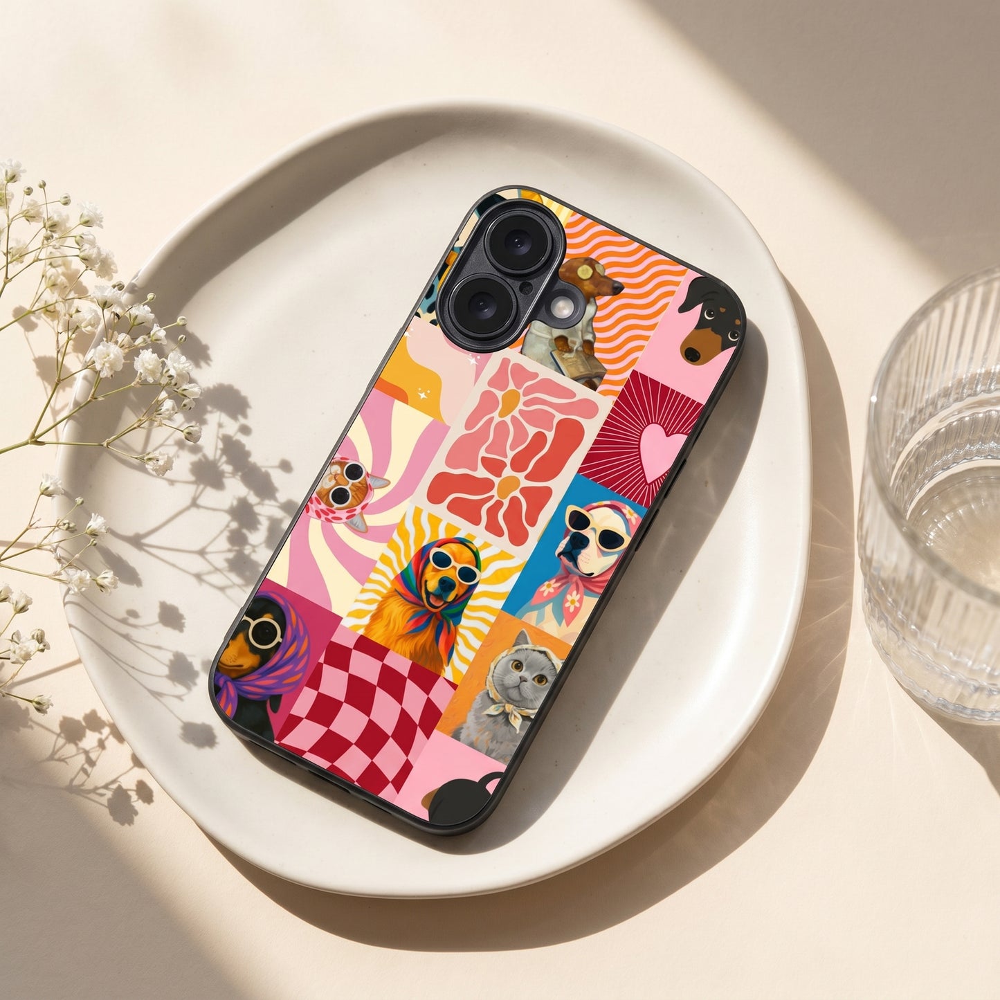 Pawpsy Metal Back Case for Apple iPhone 17