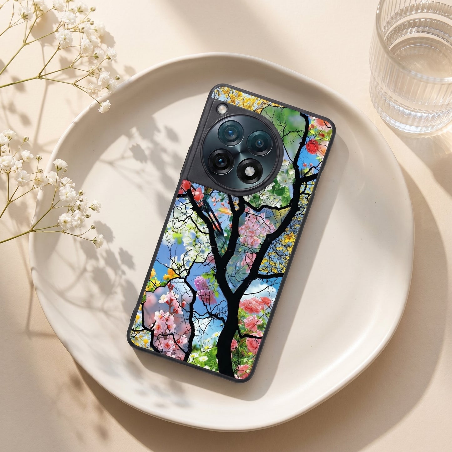 Bloom Glass Metal Back Case for Oneplus 11R