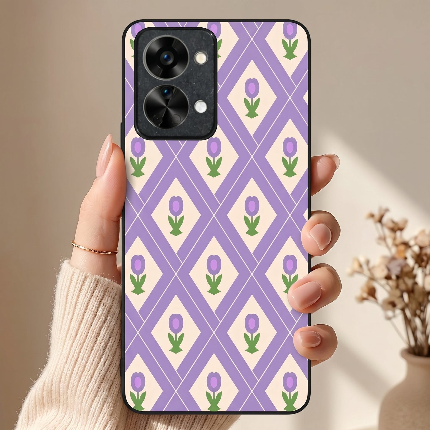 Lavulip Metal Back Case for Oneplus NORD 2T 5G