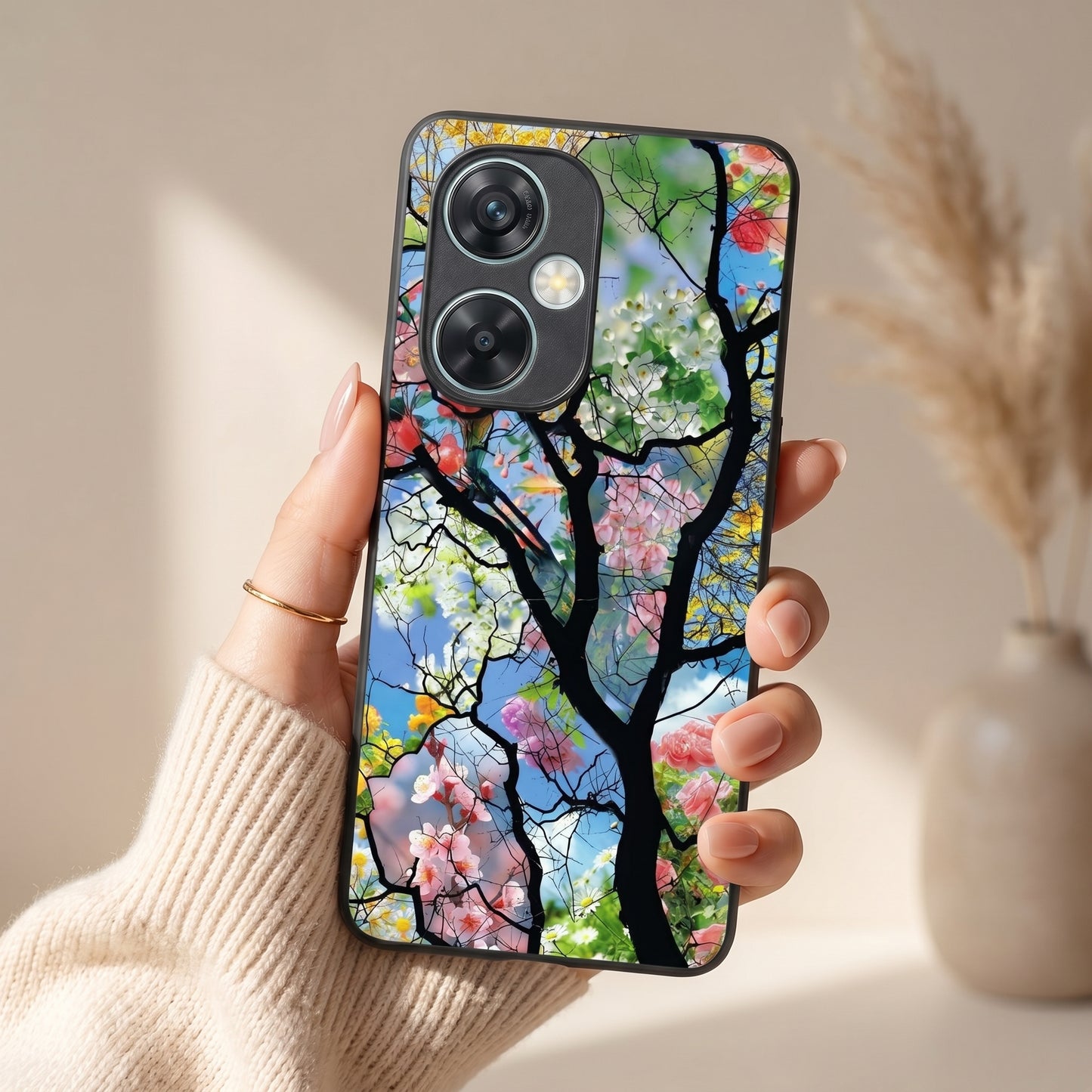 Bloom Glass Metal Back Case for Oneplus NORD CE 3 LITE 5G