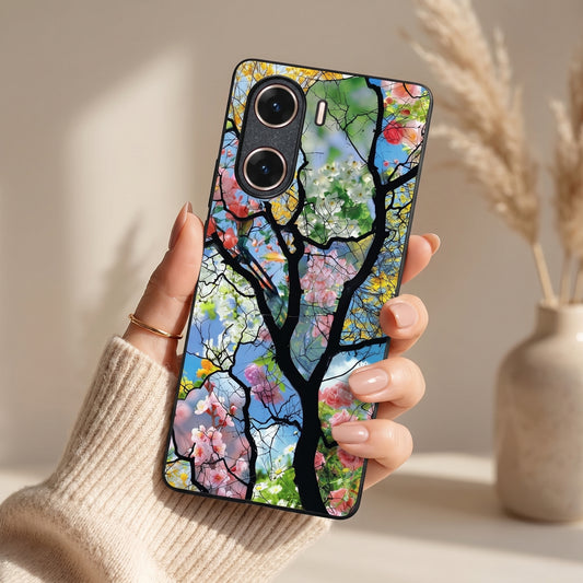 Bloom Glass Metal Back Case for VIVO V29E
