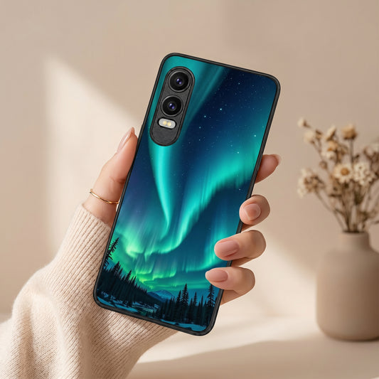 Aurora Borealis Metal Back Case for Oneplus NORD CE 4 LITE 5G