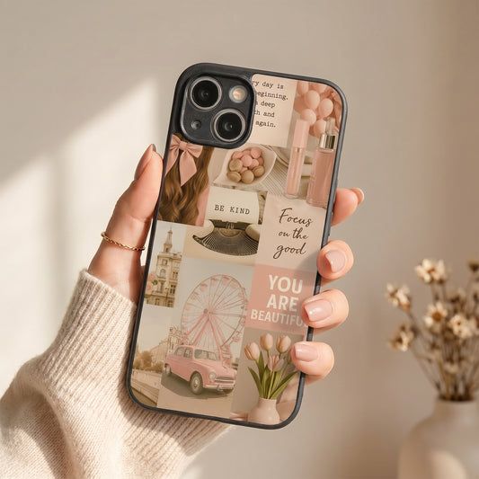 Girlie Pop Metal Back Case for Apple iPhone 14
