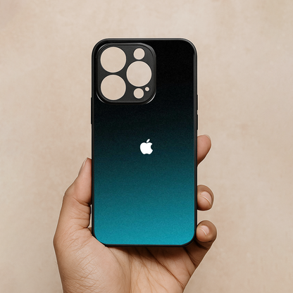 Midnight Teal Metal Back Case for Apple Iphone 12 Pro Max