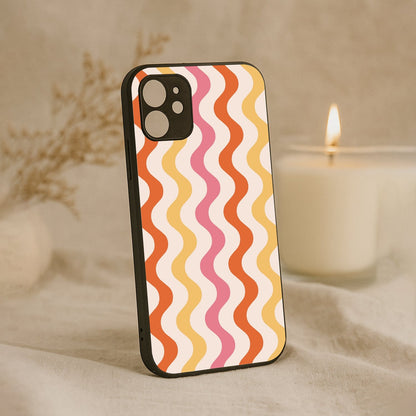 Zig Zag Metal Back Case for Apple Iphone 12