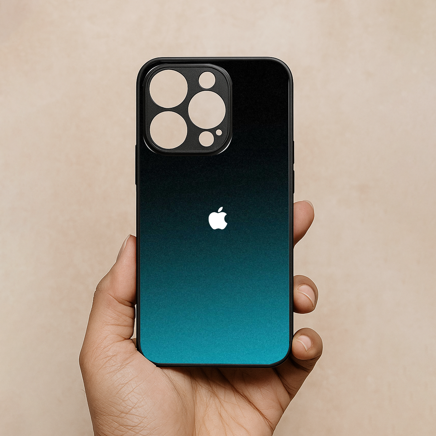 Midnight Teal Metal Back Case for Apple Iphone 12 Pro