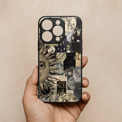 Galaxy Glaze Metal Back Case for Apple iPhone