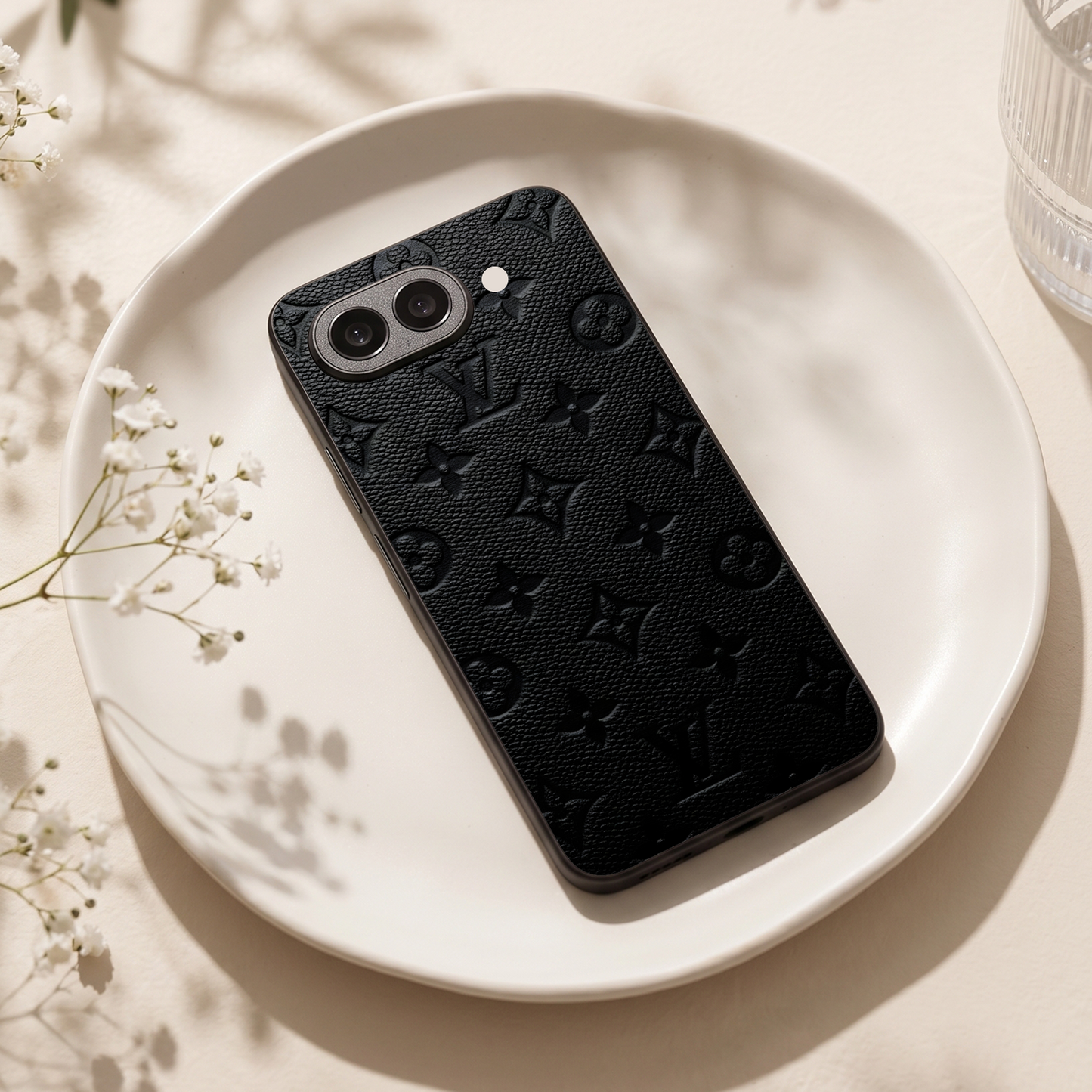 Luxe Leather Metal Back Case for Google Pixel 9A