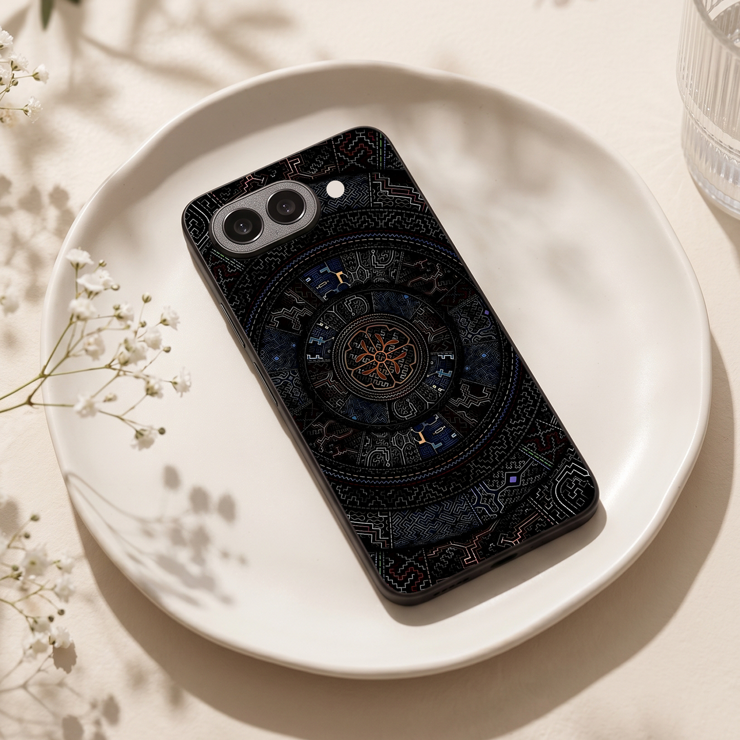 Dark Mandala Metal Back Case for Google Pixel 9A