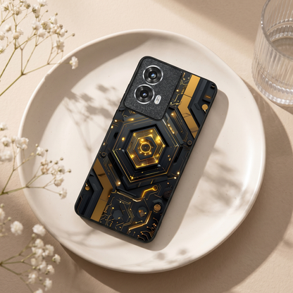 Gold Rush Metal Back Case for Moto G85