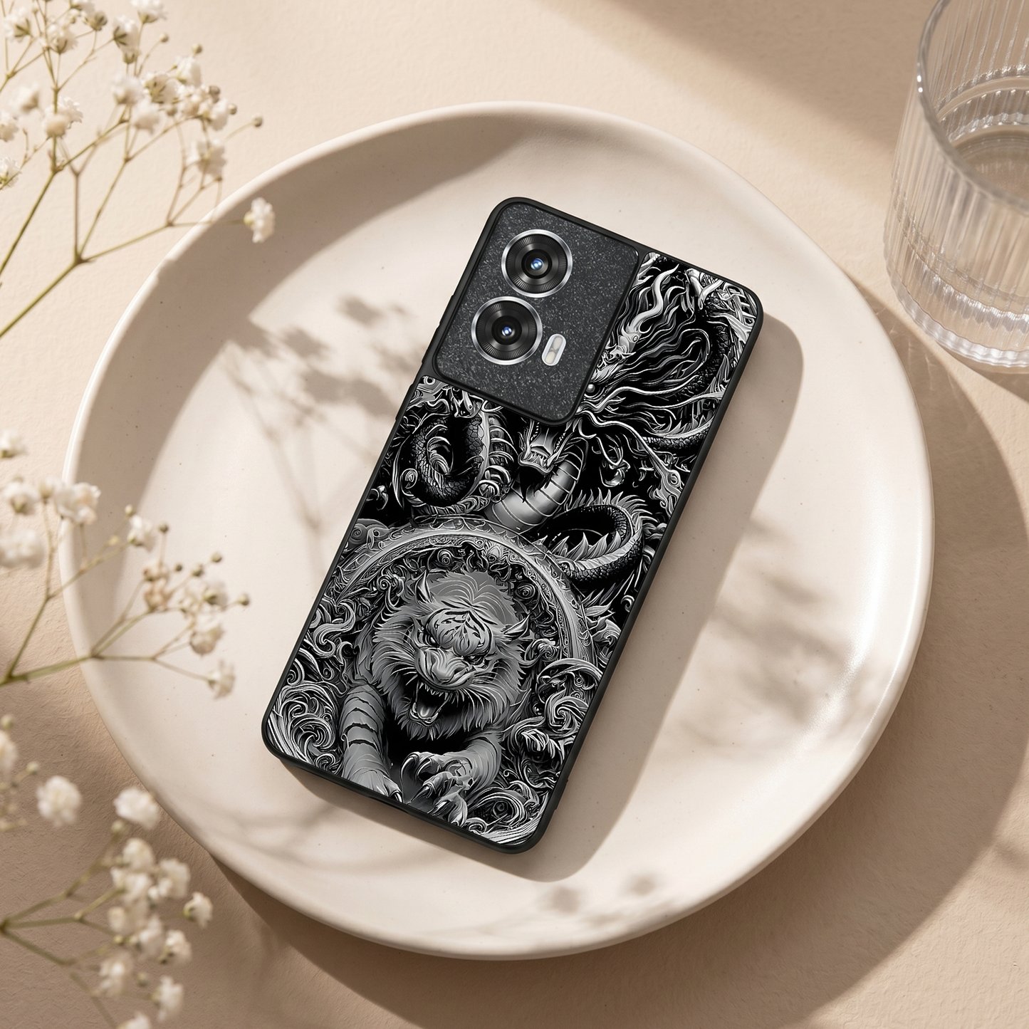 Dragon Ink Metal Back Case for Moto G85