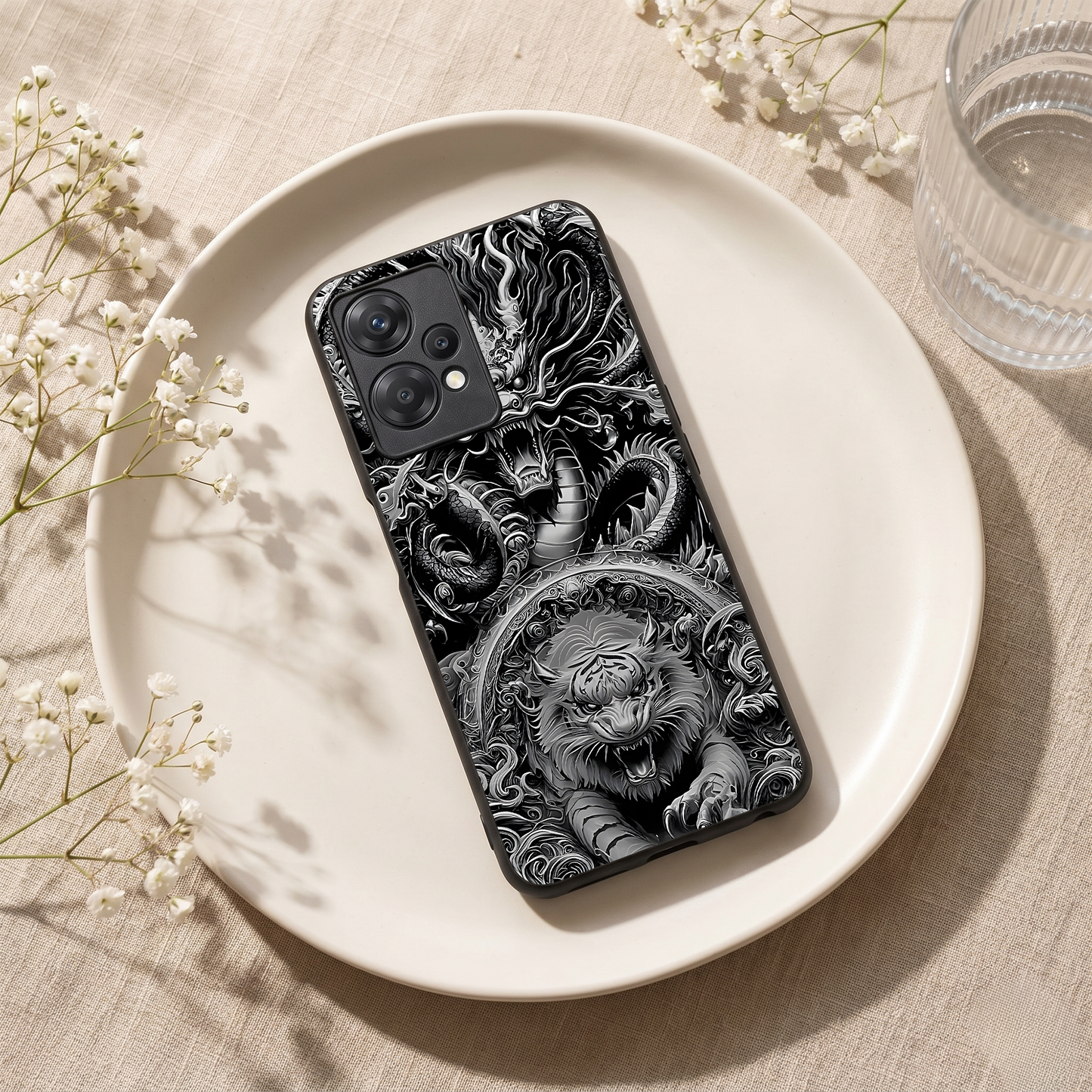 Dragon Ink Metal Back Case for Oneplus NORD CE 2 LITE 5G