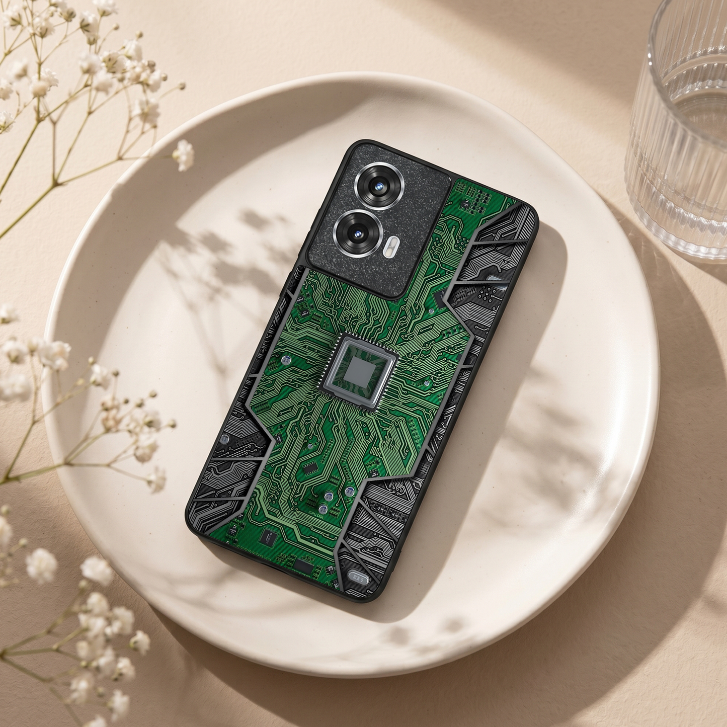 Chip Mode Metal Back Case for Moto G85