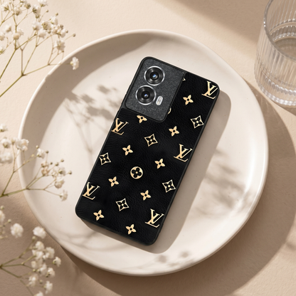 Luxe Gold Metal Back Case for Moto G85
