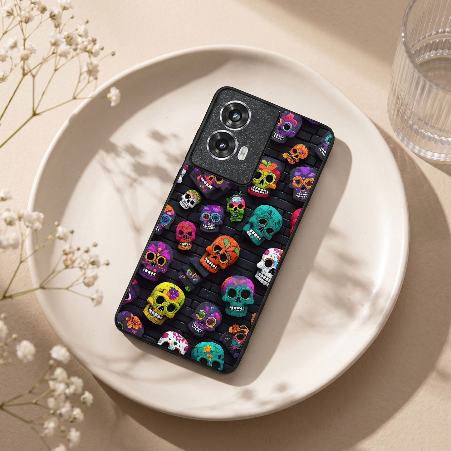 Skull Pop Metal Back Case for Moto G96