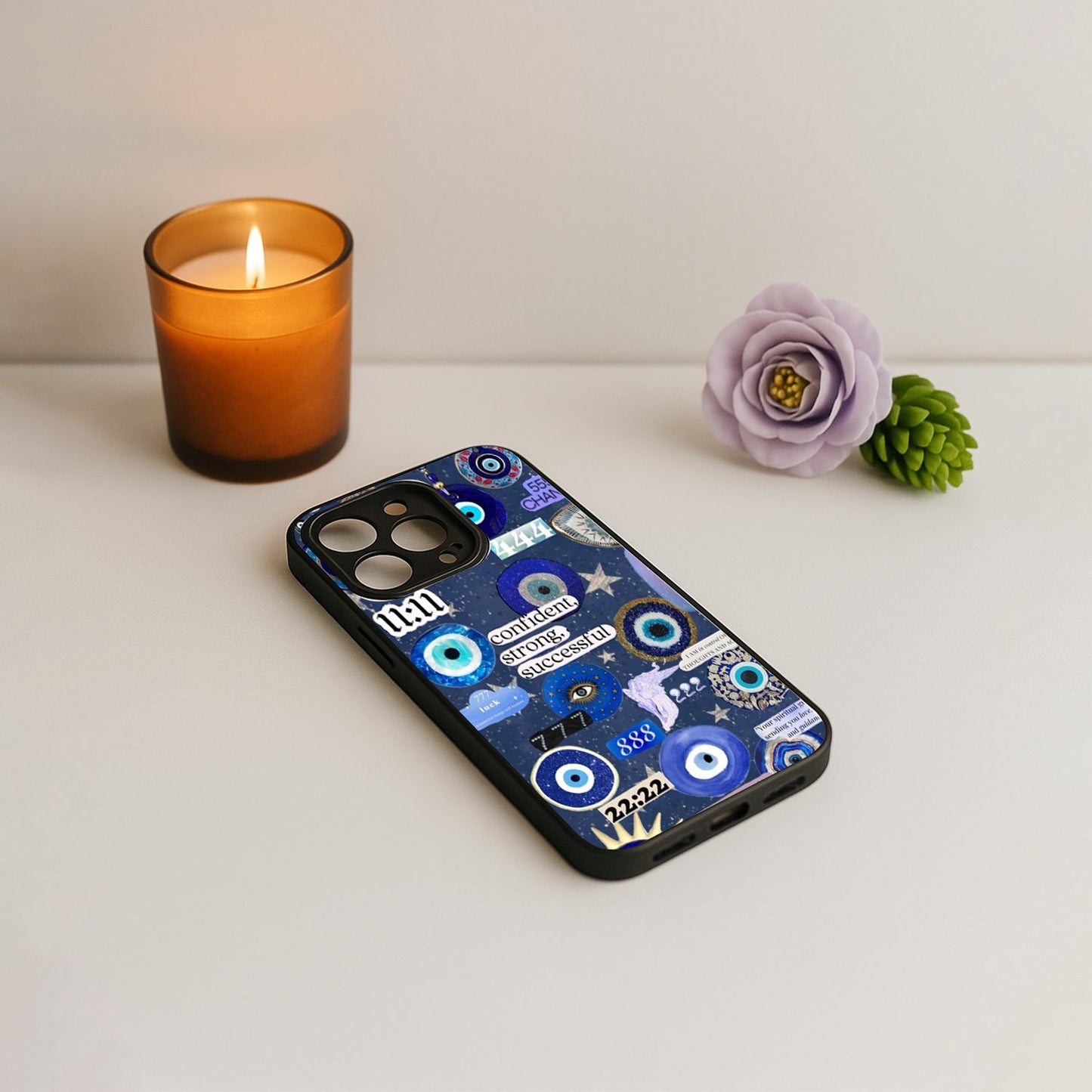 Affirmation Amulet Metal Back Case for Apple Iphone 16 Pro