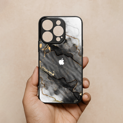 Gold Tint Metal Back Case for Apple Iphone 13 Pro Max