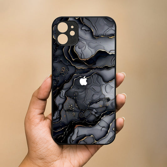 Dark Luxe Metal Back Case for Apple Iphone 12