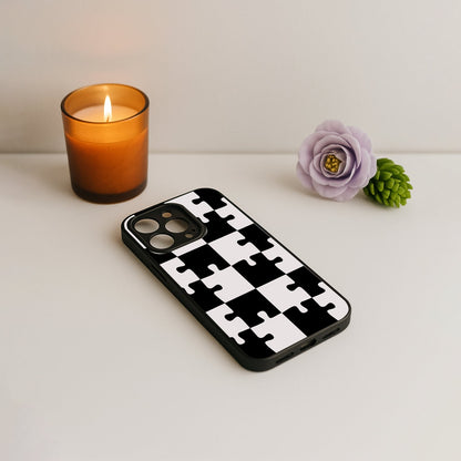 Grid Play Metal Back Case for Apple Iphone 12 Pro
