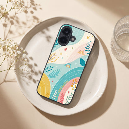 Pastel Waves Metal Back Case for Apple iPhone 17