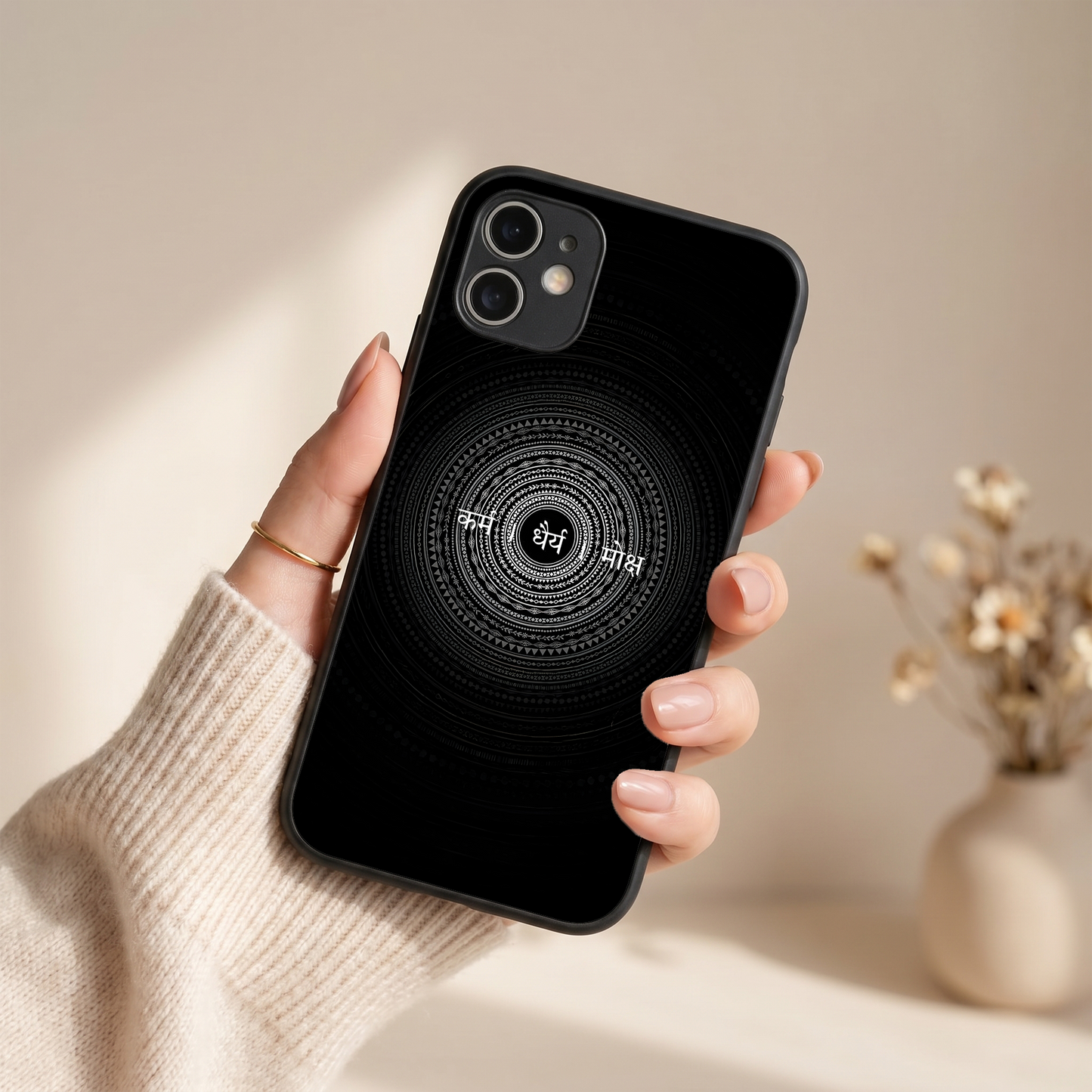 Peace Metal Back Case for Apple Iphone 11
