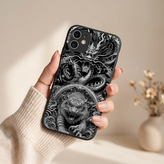 Dragon Ink Metal Back Case for Apple Iphone 11
