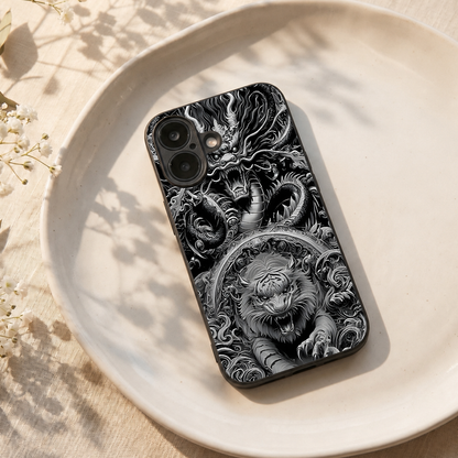 Dragon Ink Metal Back Case for Apple Iphone 17
