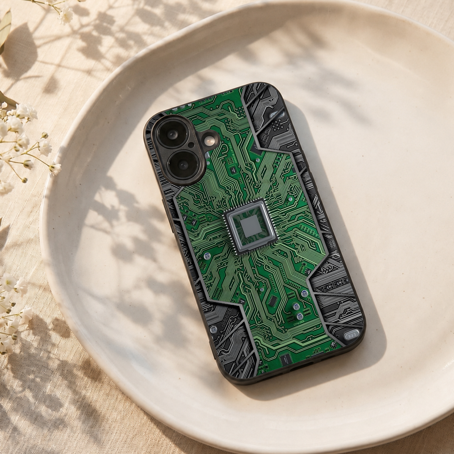 Chip Mode Metal Back Case for Apple Iphone 17