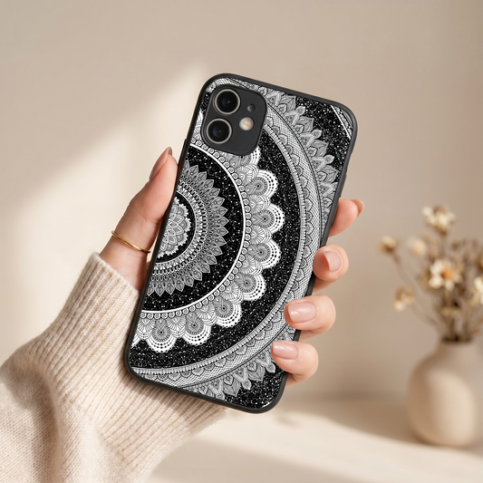 Moon Lace Metal Back Case for Apple Iphone 11