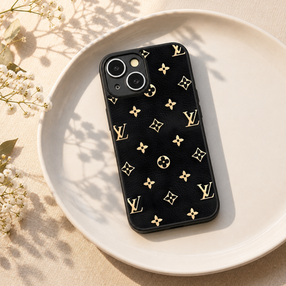Luxe Gold Metal Back Case for Apple Iphone 13