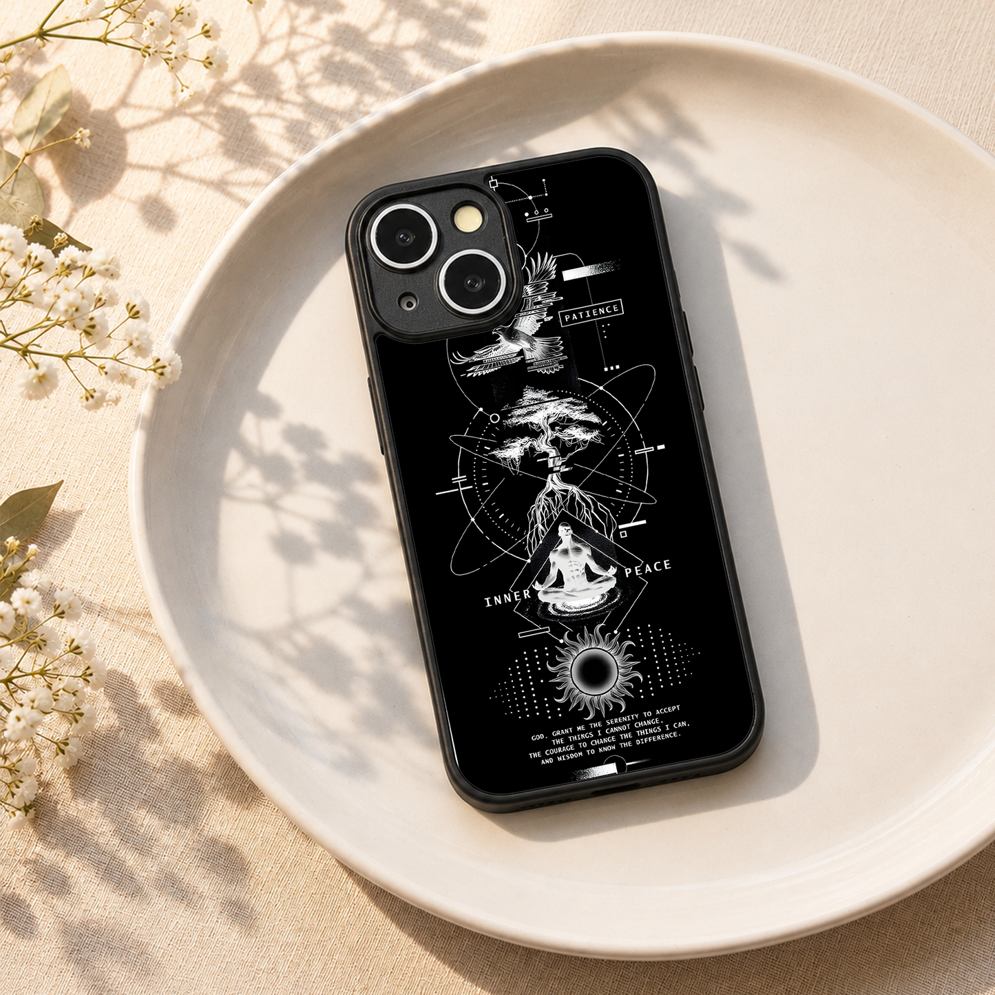 Dark Matter Metal Back Case for Apple Iphone 14