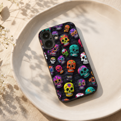 Skull Pop Metal Back Case for Apple Iphone 17