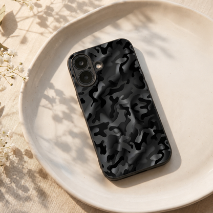 Shadow Camo Metal Back Case for Apple Iphone 17