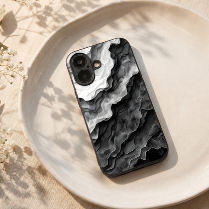 Stone Flow Metal Back Case for Apple Iphone 17
