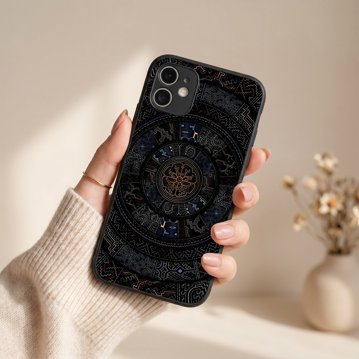 Dark Mandala Metal Back Case for Apple Iphone 11