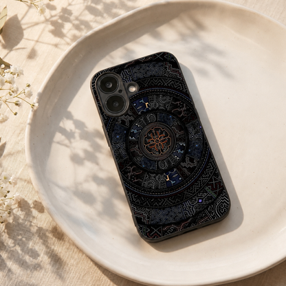 Dark Mandala Metal Back Case for Apple Iphone 17