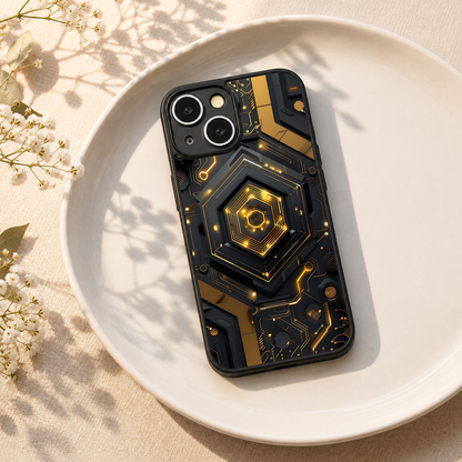 Gold Rush Metal Back Case for Apple Iphone 13