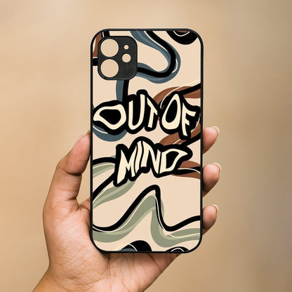 Out Of Mind Metal Back Case for Apple Iphone 12