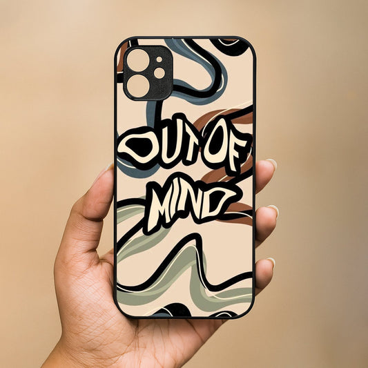 Out Of Mind Metal Back Case for Apple Iphone 12