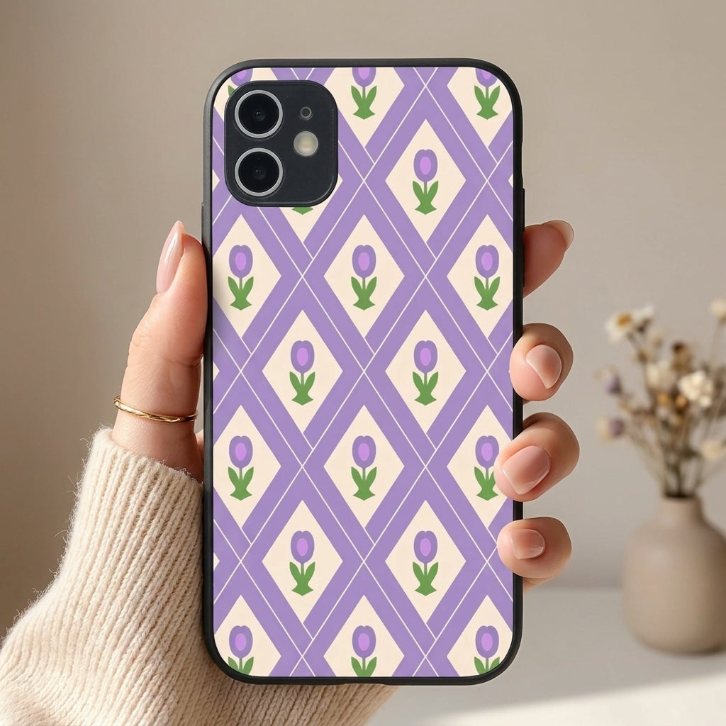 Lavulip Metal Back Case for Apple iPhone 12