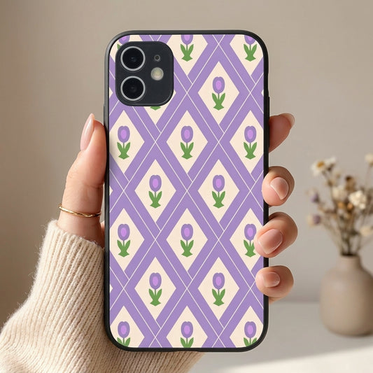 Lavulip Metal Back Case for Apple iPhone 12