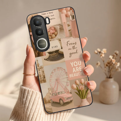 Girlie Pop Metal Back Case for VIVO Y300