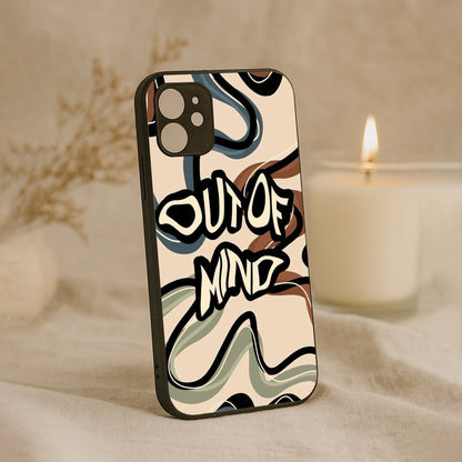 Out Of Mind Metal Back Case for Apple Iphone 12