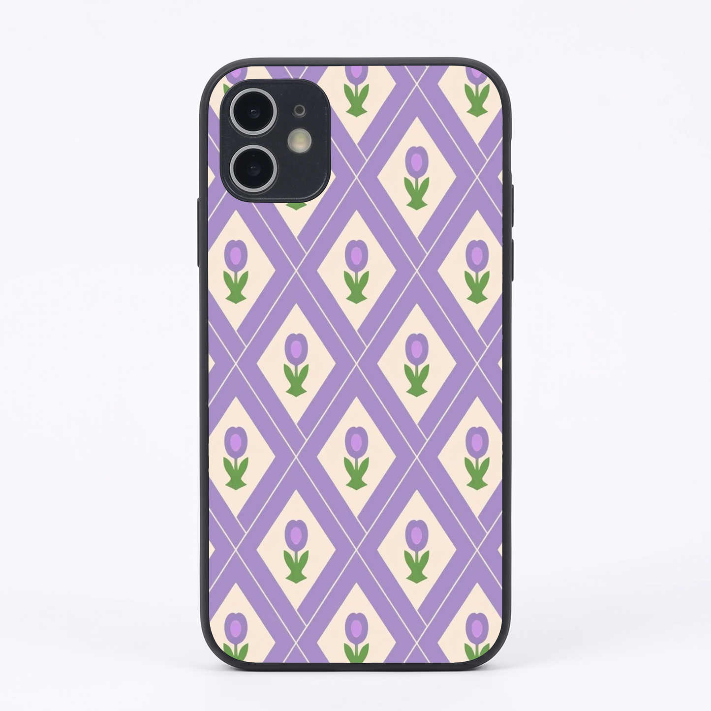 Lavulip Metal Back Case for Apple iPhone 12