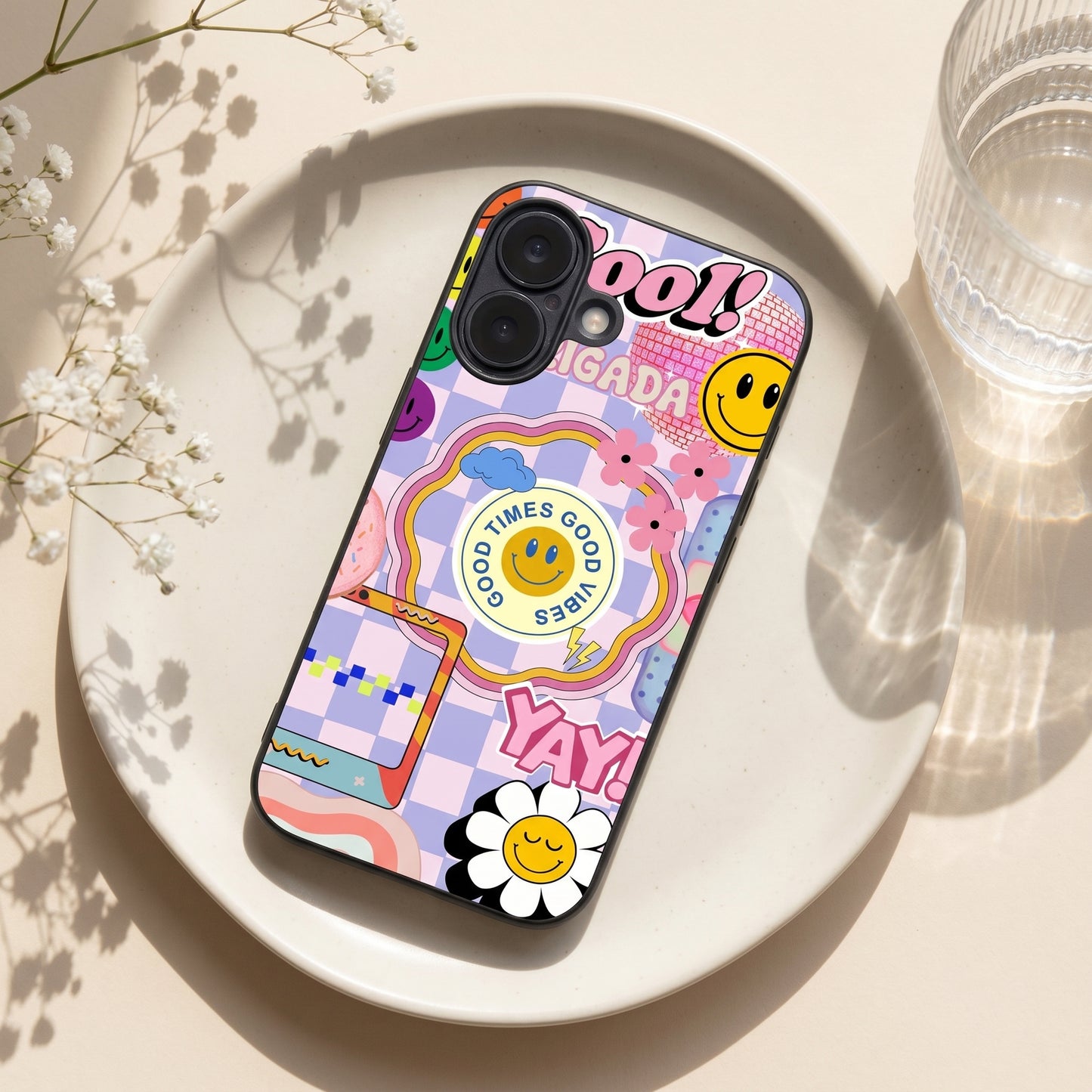 Groovy Metal Back Case for Apple iPhone 17